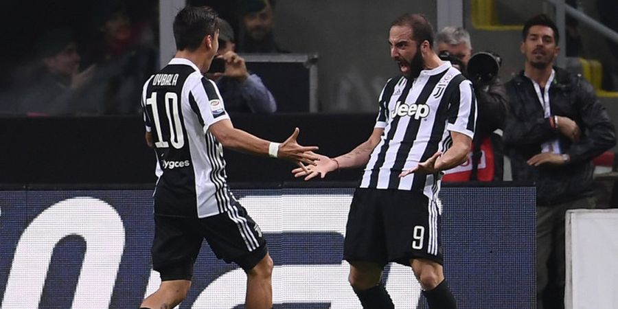 Hasil AC Milan Vs Juventus - Cetak Dua Gol, Gonzalo Higuain Menjelma Jadi Momok Publik San Siro