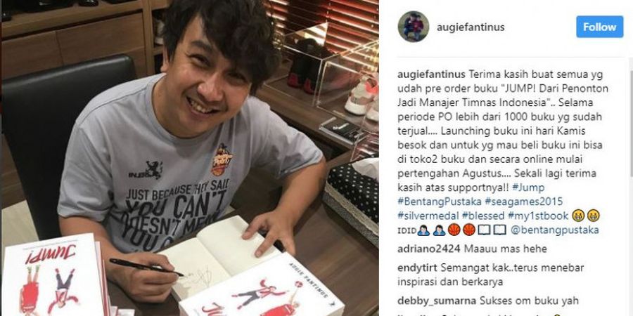 Augie Fantinus Terbitkan Buku tentang Suka-duka Menjadi Manajer Timnas Basket Putri Indonesia