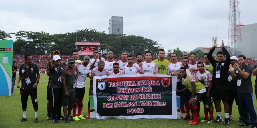 Liga 1 2018 - PSM Makassar Dapat Ucapan Selamat dari Persipura