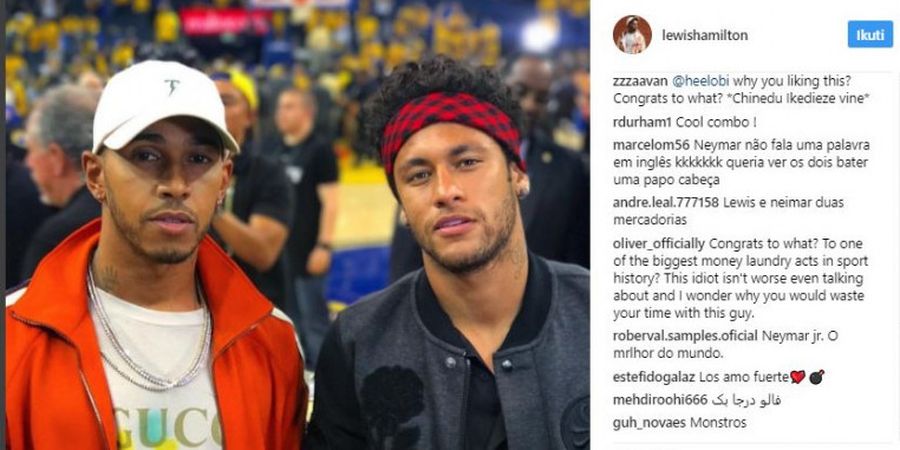 Bersahabat, Ini Persamaan Antara Lewis Hamilton dan Neymar