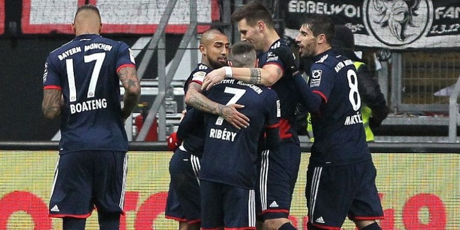 Bayern Muenchen Curi Poin di Markas Eintracht Frankfurt Lewat Gol Arturo Vidal