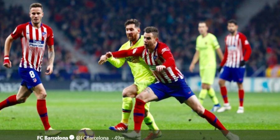 Hasil Liga Spanyol - Operan Cerdas Messi Bawa Barcelona Renggut Kemenangan Atletico