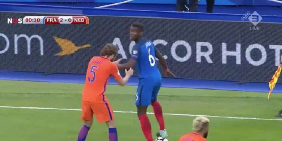 VIDEO - Hadapi Belanda, Paul Pogba Permalukan Daley Blind Habis-habisan 