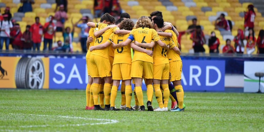 Timnas U-16 Indonesia Vs Australia - Sundulan Bek Jangkung Skuat Joeys Buat Skor Imbang