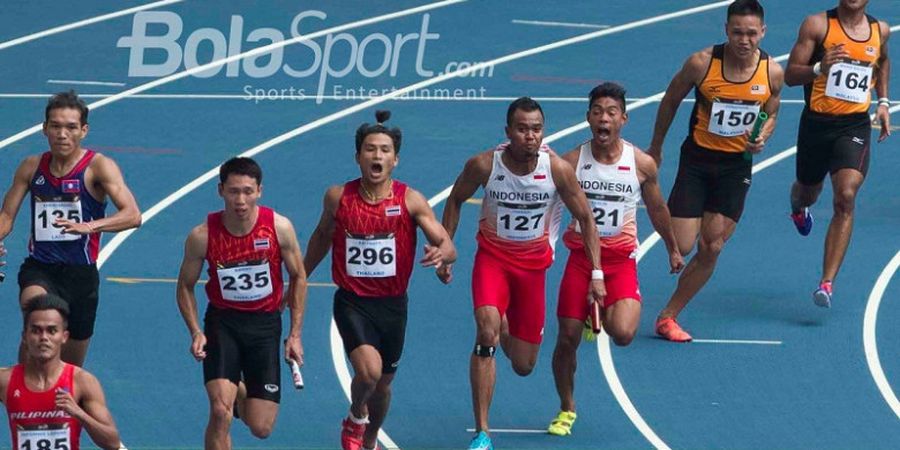 Sang Pelatih Syukuri Raihan Medali Perak dari Nomor Estafet 4x100 Meter