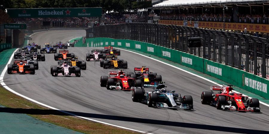 Hasil F1 GP Brasil 2017 - Sebastian Vettel Menang, Lewis Hamilton Istimewa