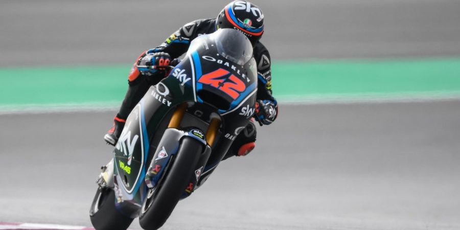 Hasil Moto2 Qatar 2018 - Nyaman Sedari Awal, Francesco Bagnaia Menangkan Balapan di Losail