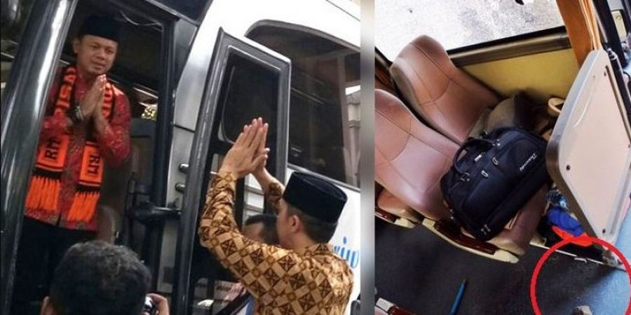 Bus Rombongan Umroh di Bogor Dilempari Batu, Dikira Suporter Sepak Bola!
