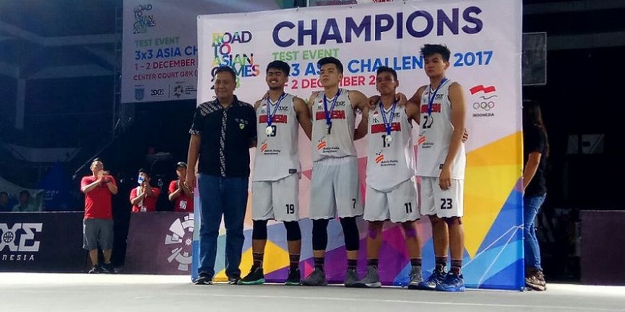 Tim Basket 3X3 Putra Indonesia Jadi 'Runner-up'