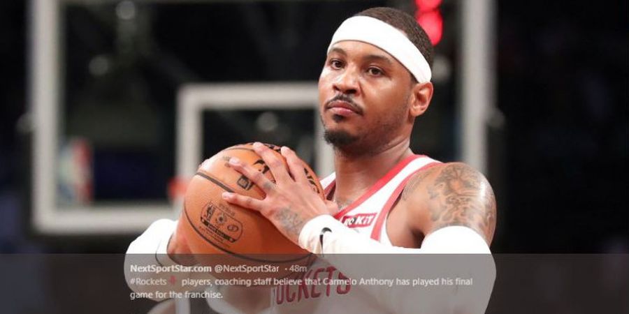 Carmelo Anthony Bakal Tinggalkan Houston Rockets Usai 10 Pertandingan