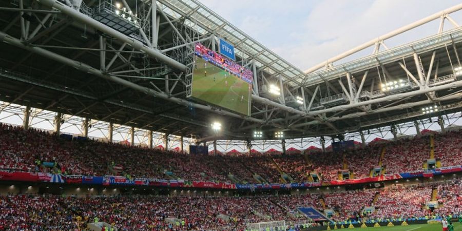 Videotron di Stadion Piala Dunia, Tidak Kelewatan Aksi di Lapangan