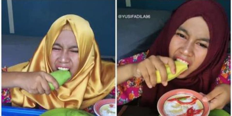 Makan Mangga Dengan Kulitnya, Gadis Ini Diajak Jokowi Sukseskan Asian Games 2018