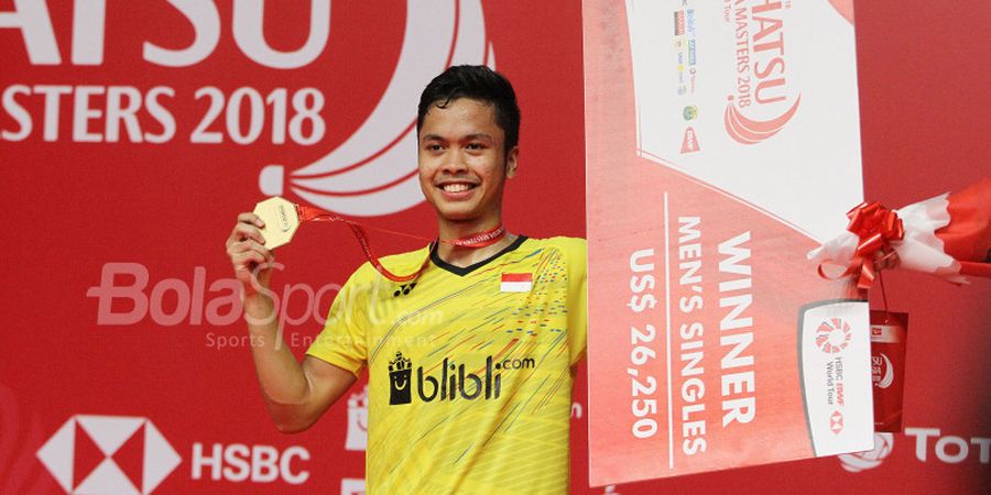 Anthony Ginting Jawab Kritikan Taufik Hidayat dengan Prestasi