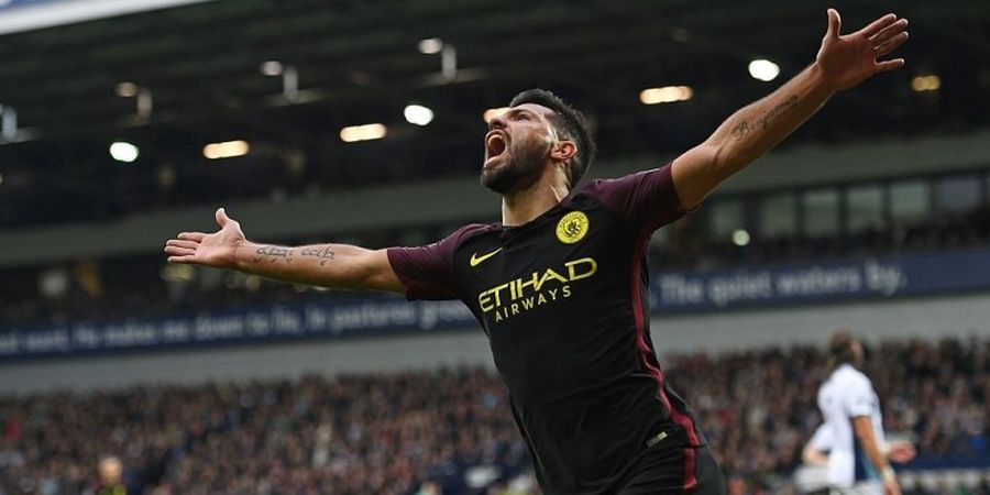 Sergio Aguero Catat Sejarah di Manchester City