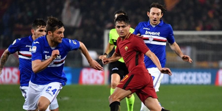 Gol Dianulir dan Eksekusi Penalti Gagal Warnai Kekalahan AS Roma atas Sampdoria di Olimpico