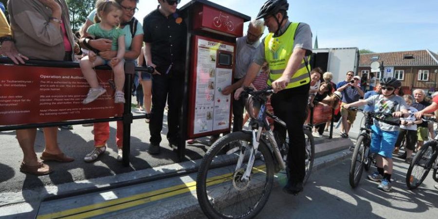 Wow, di Norwegia Ada Elevator Khusus Sepeda