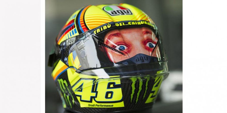 Valentino Rossi Ungkap Sumber Inspirasi Desain Helm Terbarunya untuk Uji Coba MotoGP Musim Dingin 2018