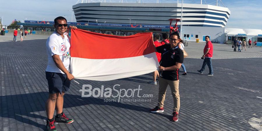 Demi Timnas Inggris, Fan Asal Indonesia Ini Datang ke Rusia