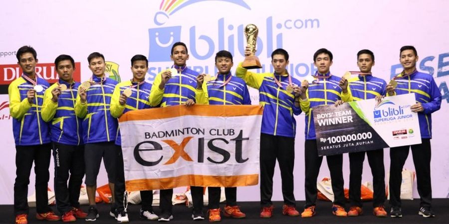 Tim Exist Jakarta Raih Piala Liem Swie King pada Superliga Junior