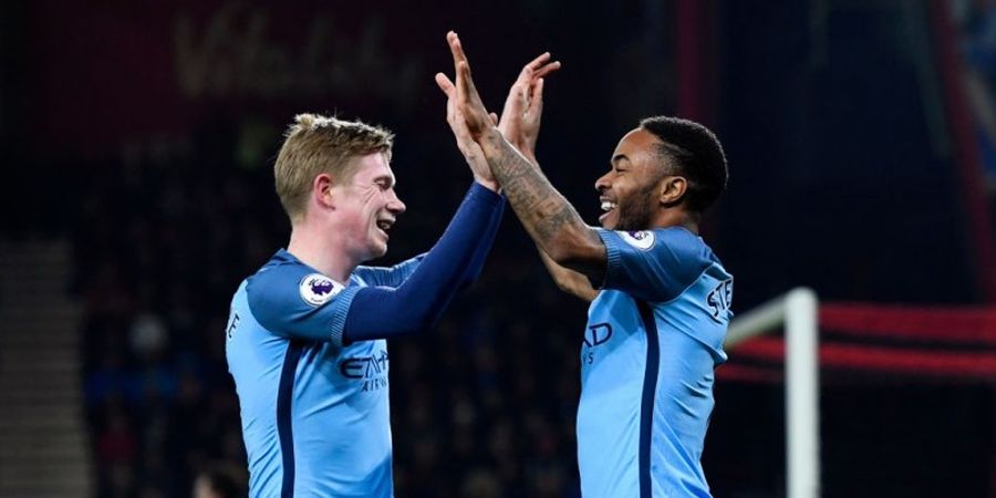 Jebol 'Klub Favorit', Sterling Bawa Man City Melesat 3 Peringkat