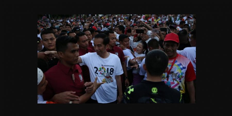 Presiden Joko Widodo Ikut Memeriahkan Persiapan Asian Games 2018