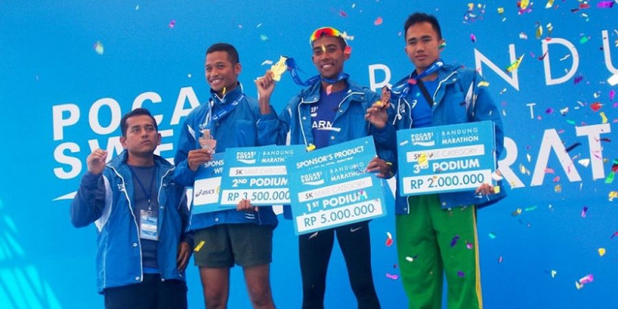 Agus Prayogo Juarai Nomor 5K pada Pocari Sweat Java Marathon 2017