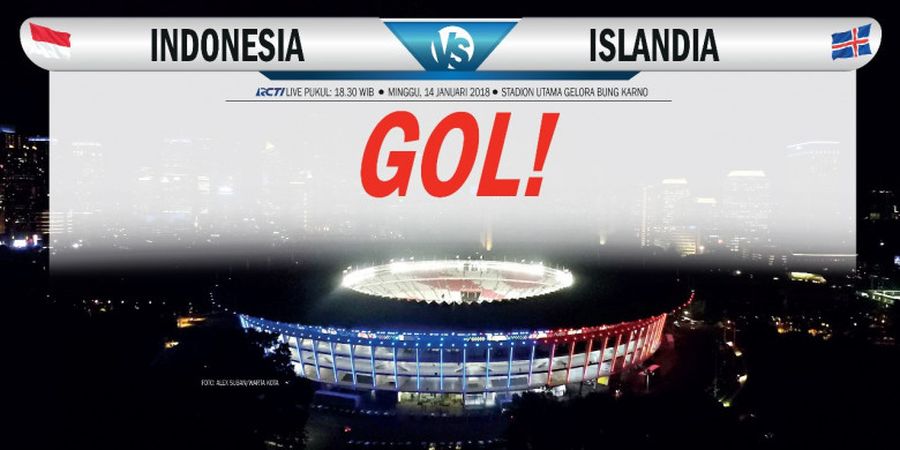 Gol! Ilham Udin Armaiyn Bawa Indonesia Ungguli Islandia