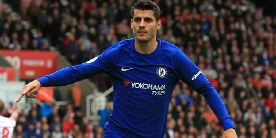 Tak Hanya Cetak Hat-trick, Netizen Sampai Melongo Melihat Alvaro Morata Lakukan Hal Ini