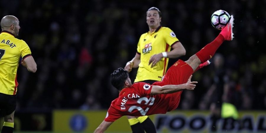 Berkat Tendangan Salto Can, Liverpool Curi Tripoin dari Markas Watford