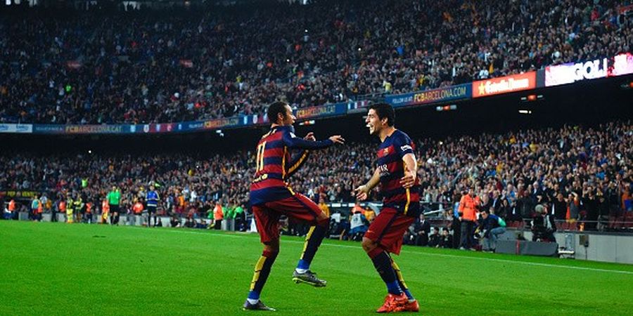 Jelang El Clasico: Neymar-Suarez Buru Gol Ke-100 Barcelona