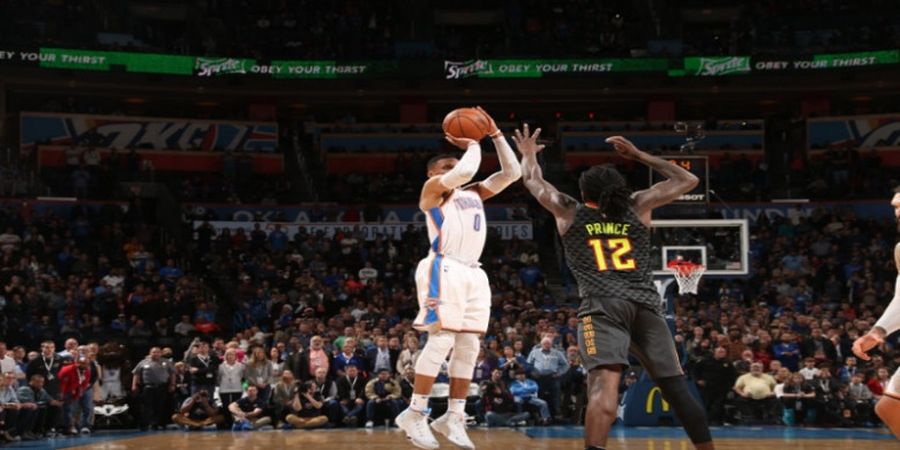 Hasil NBA - Three Point Russell Westbrook pada Akhir Laga Sukses Bawa Thunder Raih kemenangan