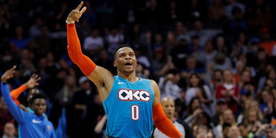 Hasil NBA 2018-2019 - Kenang Sahabat, Westbrook Bikin Rekor Istimewa