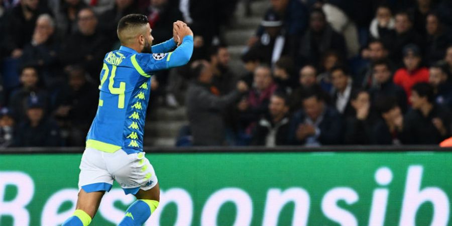 Hasil Babak I -  Lorenzo Insigne Bawa Napoli Unggul atas PSG