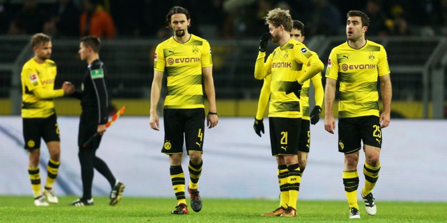 Hasil Pekan Ke-15 Liga Jerman Sabtu (9/12/2017) - Dortmund Kembali Tumbang, Leipzig Tertahan