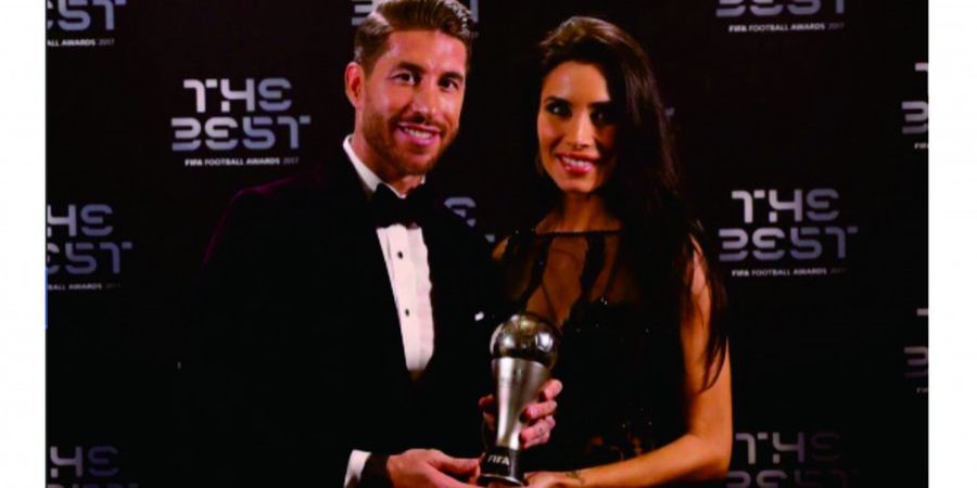 Demi Menemani Sang Suami ke FIFA Football Awards 2017, Istri Sergio Ramos Bela-belain Pesan Gaun Super Glamour dari Argentina