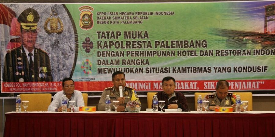 Polresta Palembang Perkuat Sinergi dengan Perhimpunan Hotel dan Restoran Indonesia Jelang Asian Games 2018