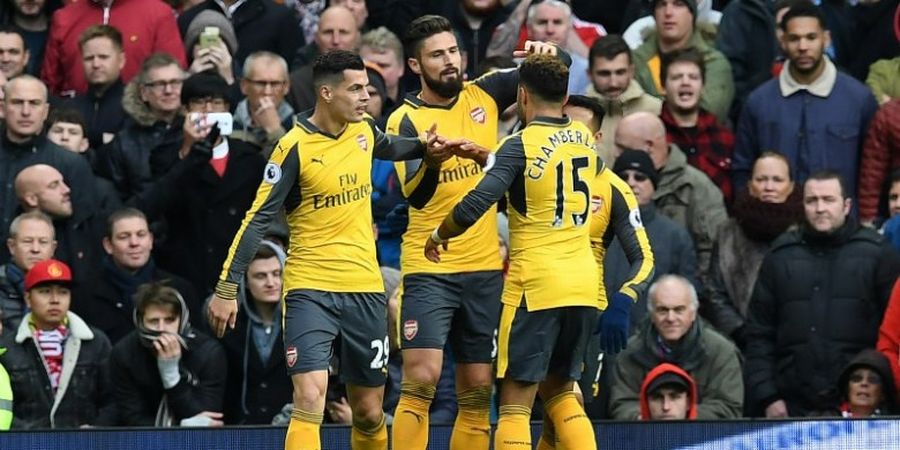 Tandukan Olivier Giroud Batalkan Kemenangan Man United di Old Trafford