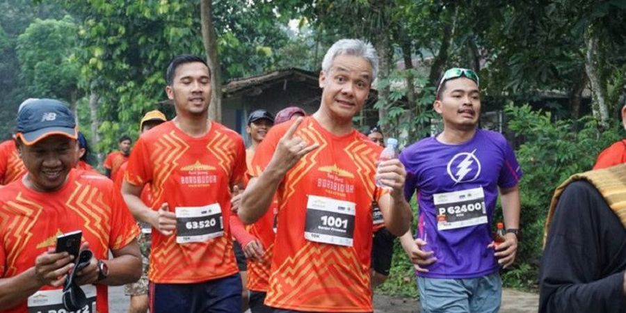 Ganjar Pranowo Ikut Borobudur Marathon 2017