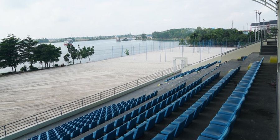 Venue Voli Pantai Asian Games Dipercantik dengan Adanya Tribune