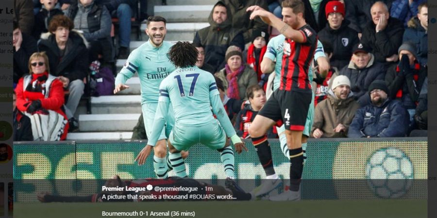 Bournemouth Vs Arsenal - Diwarnai Gol Bunuh Diri, The Gunners Tertahan di Babak Pertama