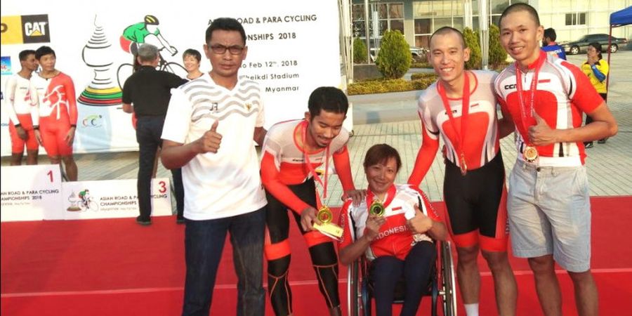Dua Medali Emas Berhasil Dipersembahkan Dua Atlet Tanah Air di Ajang Paracycling Asia 2018