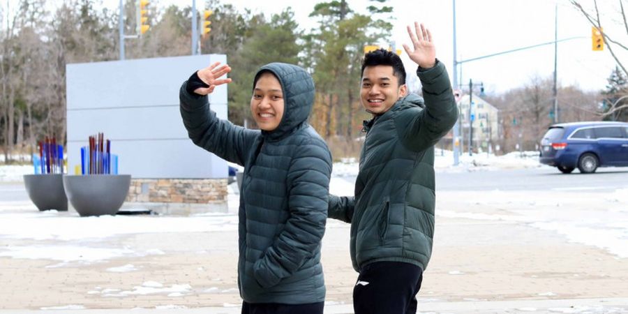 Leo/Indah Tuntaskan Nazar dengan Berjalan Kaki dari Tempat Pertandingan ke Hotel