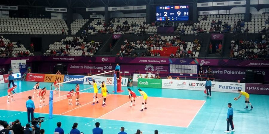 Voli Asian Games 2018 - Libas Filipina, China Pastikan Tempat pada Semifinal
