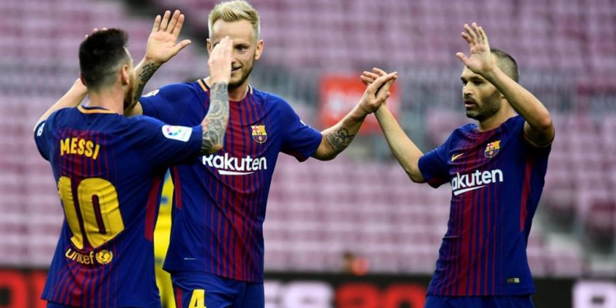 Hasil Akhir FC Barcelona Vs Las Palmas - Dua Gol dan Assist Lionel Messi Bawa Barca Menang Telak