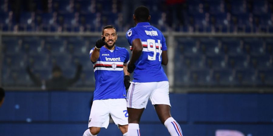 Cetak Gol Sensasional, Striker Sampdoria: Sebenarnya Itu Umpan Silang, Eh Malah Gol