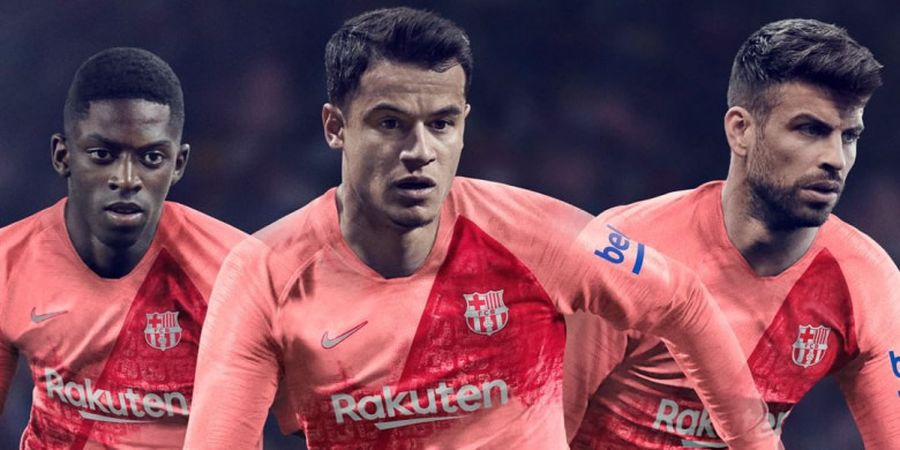 Trio Pemain Barcelona Perkenalkan Jersey Ketiga Musim 2018/2019 Bernuansa Unik