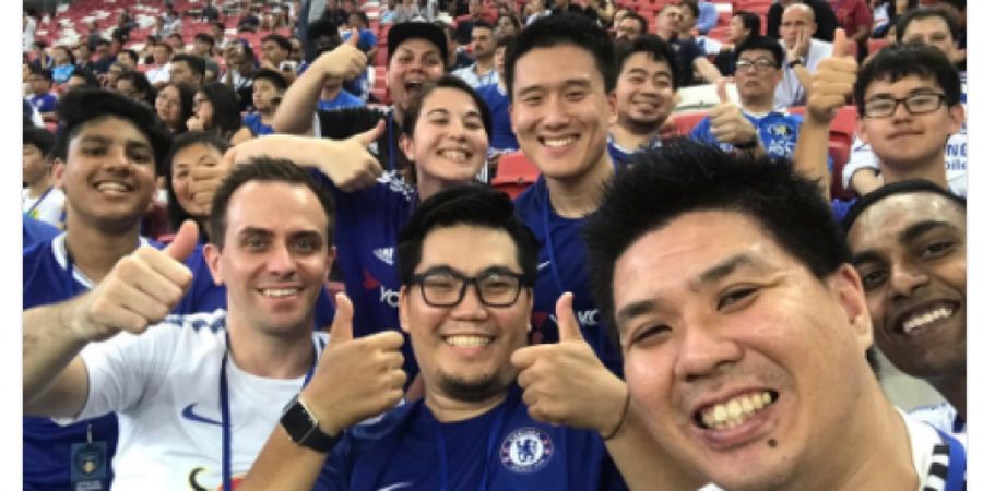 Bayern Muenchen vs Chelsea - Fan Chelsea Indonesia Berkumpul di Sportshub Library Singapura