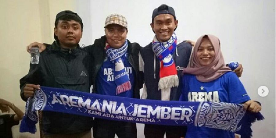 Aremania Jember Ramaikan Laga Singo Edan Vs Sriwijaya FC Lewat Nobar 