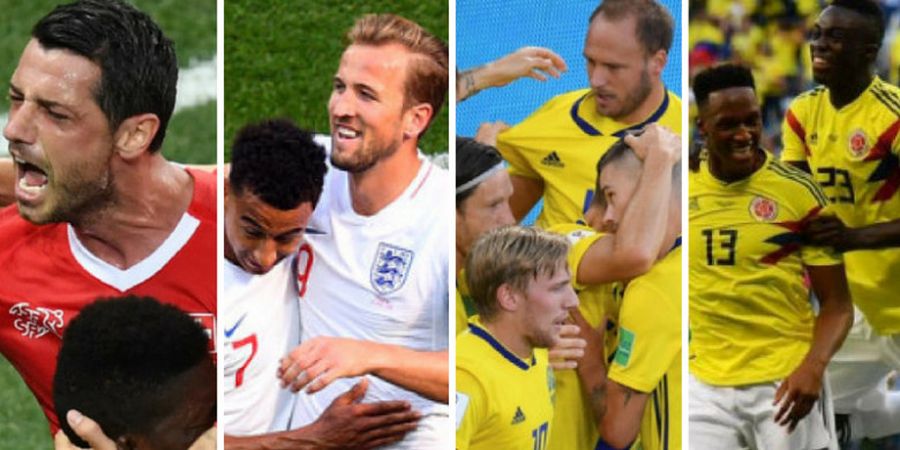 Inggris, Swedia, Swiss, dan Kolombia Siap Gemparkan Semifinal Piala Dunia 2018, Ini Alasannya