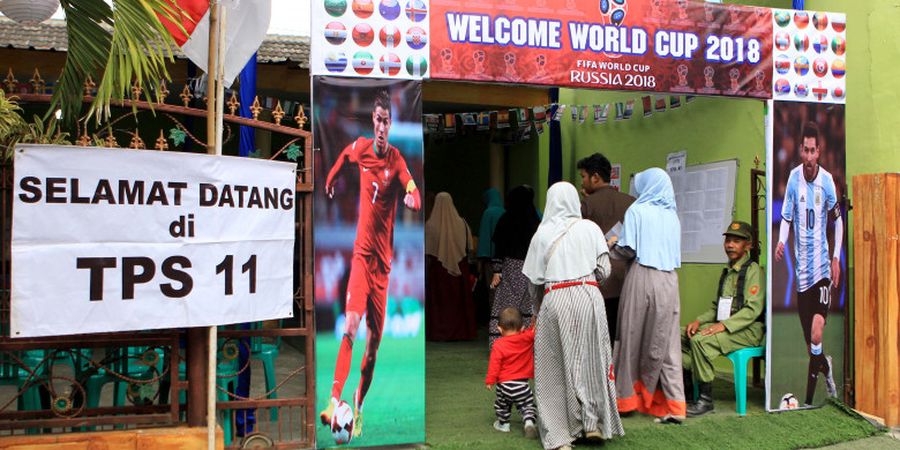 Ini Target Panitia Pemilihan di Malang Bikin TPS Bernuansa Piala Dunia 2018